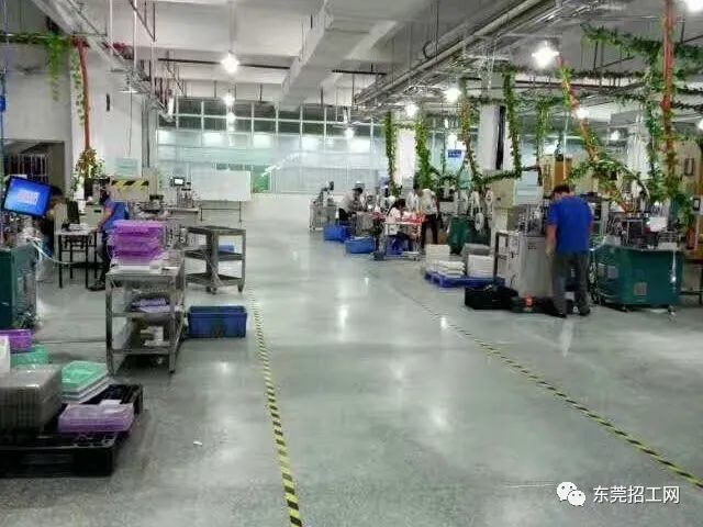 車間環境黃江領益/領匯電子廠招小時工150人,(員工統一發 盛翔20 1