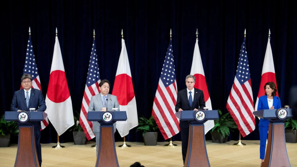 美日7月29日在华盛顿召开"经济版2 2"会谈的首次会议.