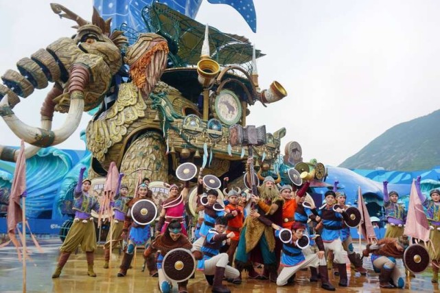 机械巨象亮相珠海横琴