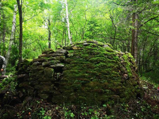 长白山老黑河遗址抗联地窨子区域发现头盖骨