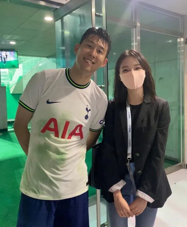 上火能让孙兴慜主动靠近的气质美女来头可真不小