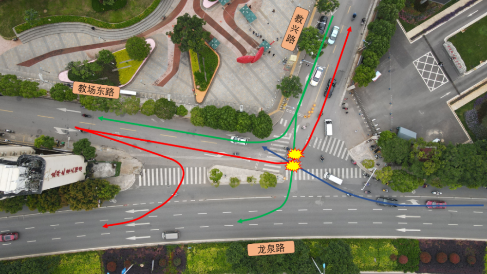 昆明人注意这个三岔交叉口优化调整啦