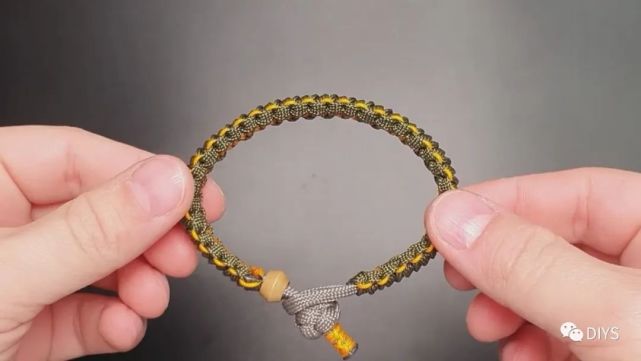 "手工编绳"漂亮的蛇结手链!