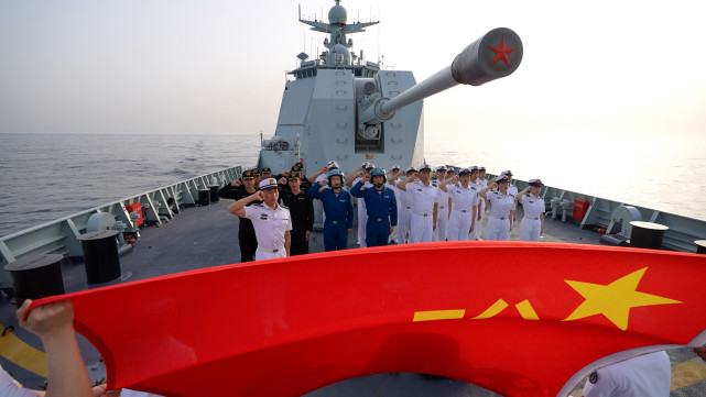 感谢中国海军护航,祝你们八一建军节快乐!