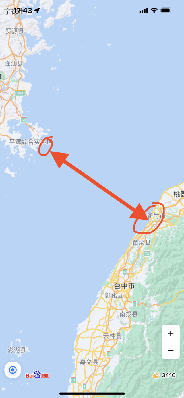 大陆离台湾最近的地方是在平潭县下的猴研岛