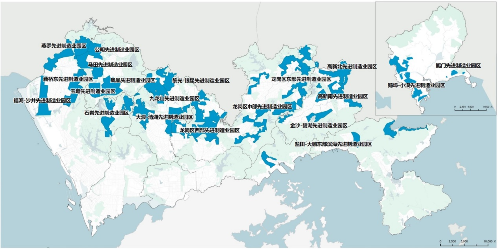 深圳规划2020产业空间总体布局