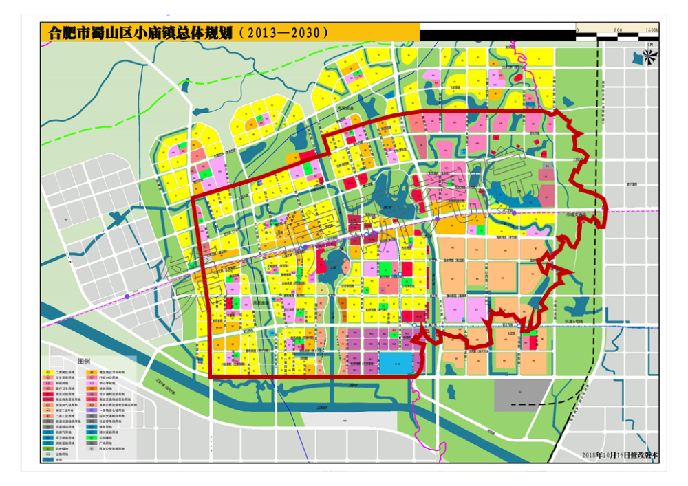 东至高新区,南至江淮运河,西至新桥大道,北至规划中的湖光西路,近期