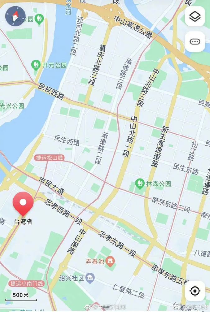 地图已可显示台湾省每个街道 小到美食店铺都能看到-舞儿网