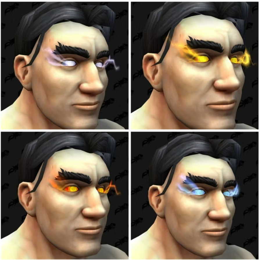 《魔兽世界》10.0玩家发现带光效的眼睛皮肤，可能作为团本的奖励