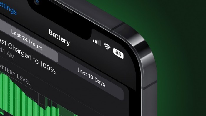 iOS16beta5将电池百分比标尺带回到状态栏