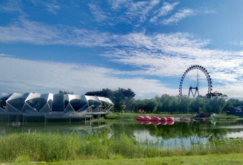 建成龍潭中湖公園,大通濱河公園等6處大尺度公園和40餘個口袋公鞍