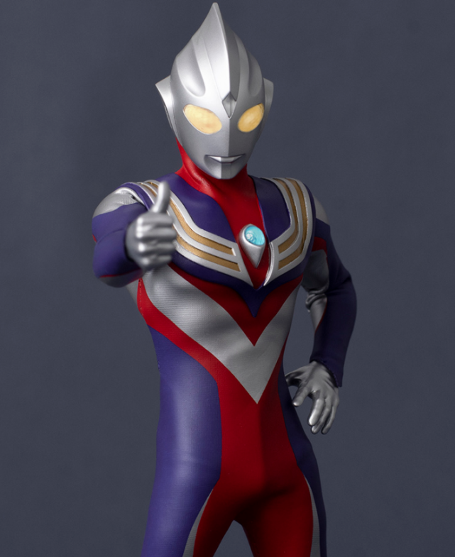 迪迦奥特曼:直球真实皮套质感的布衣可动手办 附带中国专属台座_腾讯