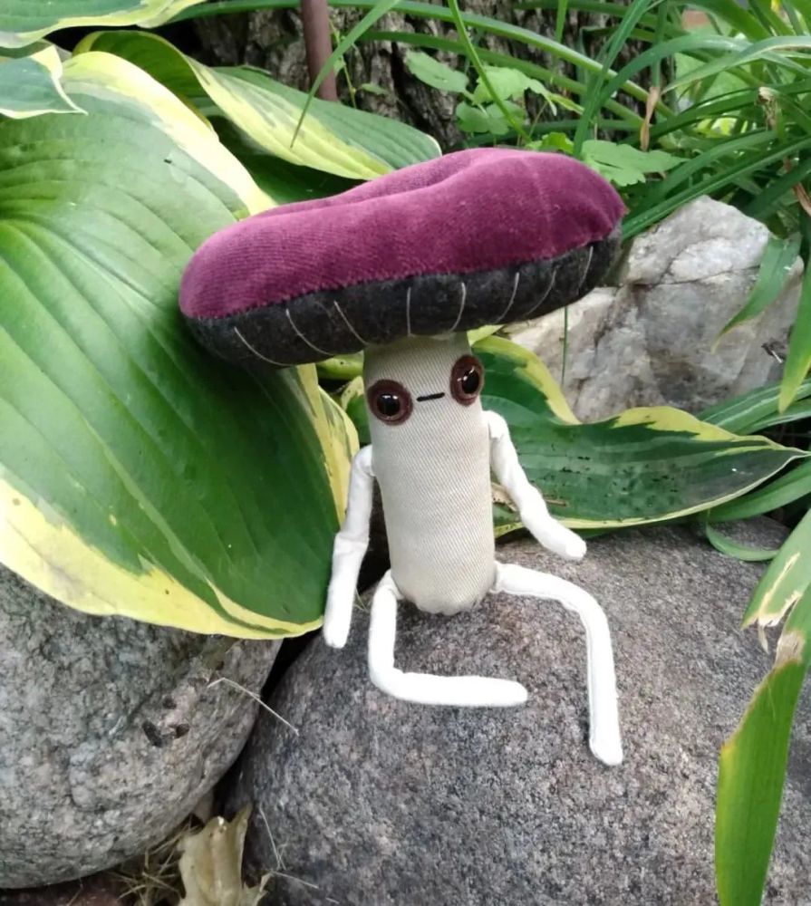 好了,接下来我们就一起欣赏这位偏爱蘑菇的手工艺人,制作的布艺作品