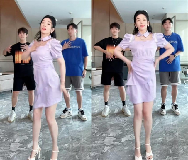 黄奕也是个狠人上完浪姐身材大突破穿挂脖裙同小鲜肉热舞好美