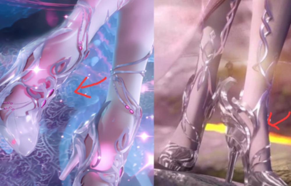 斗罗大陆:七大女神鞋子对比,小舞蓝银草水晶鞋无比高贵,荣荣琉璃鞋