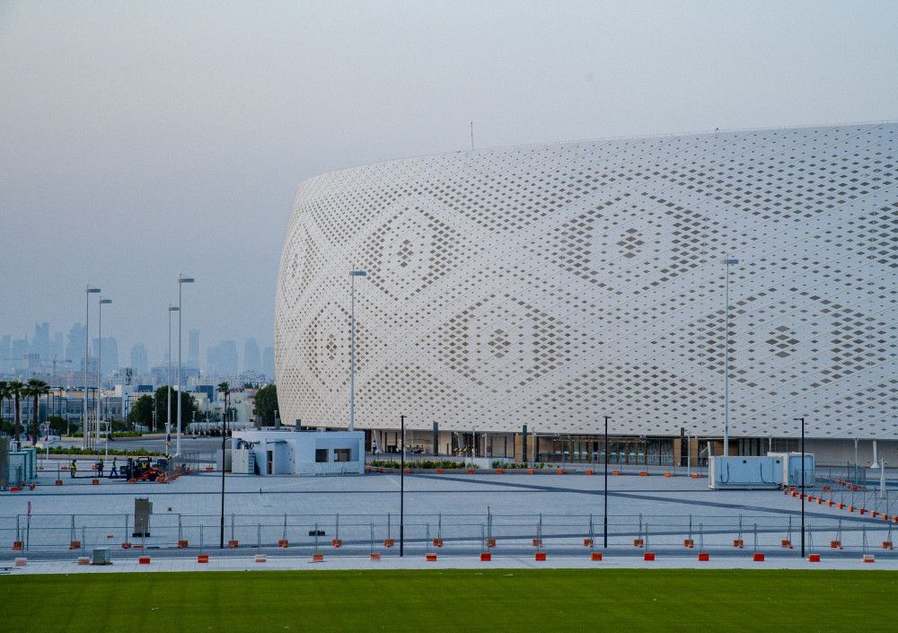 (体育)足球——卡塔尔世界杯场馆巡礼:阿图玛玛球场