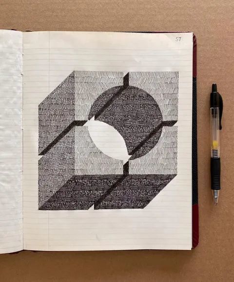 空间感太强了,他用基础的排线画,骗过无数人的眼睛