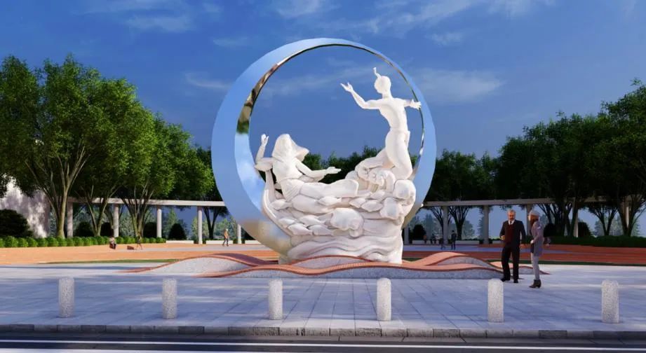 迎宾门户景观打造展现惠女文化的崇武入惠门户雕塑群设计方案雕塑设计