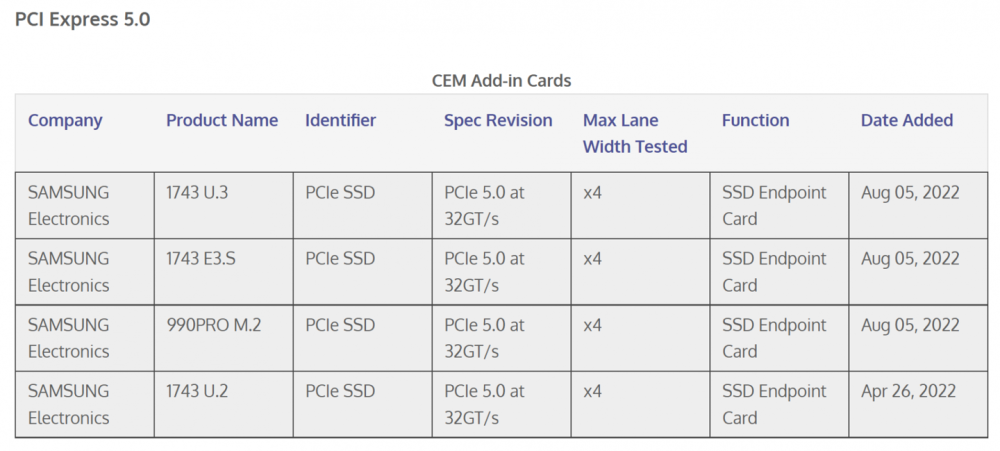 三星990PROSSD现身，确认支持PCIe5.0x4