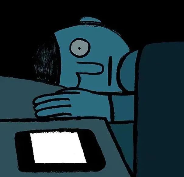 13幅讽刺插画,像是一面镜子,照出我们过度沉迷手机时的模样