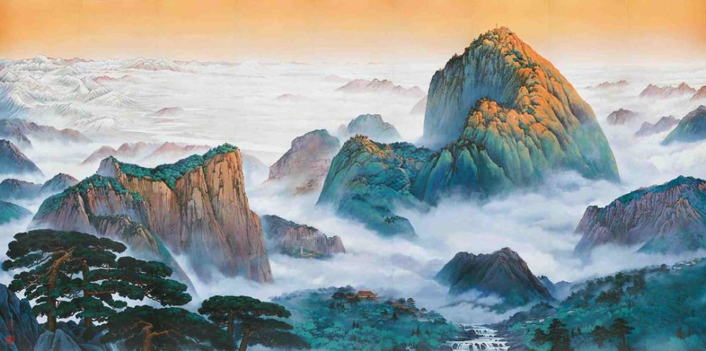 文脉的传承时代的风范山河揽胜壁画创作谈