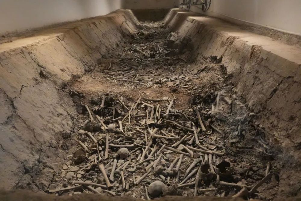 大通万人坑教育馆陈列着日本帝国主义侵华罪恶的铁证,在日军侵占淮南