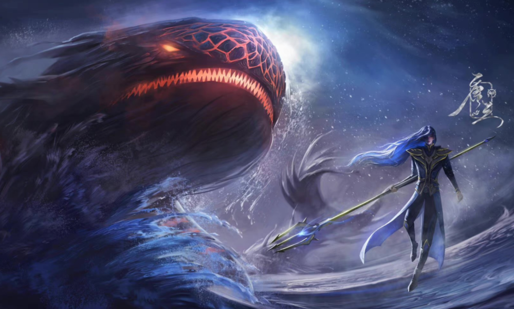 斗罗大陆:96级唐三大战深海魔鲸王,杀神领域变异,大须弥锤炸环重创