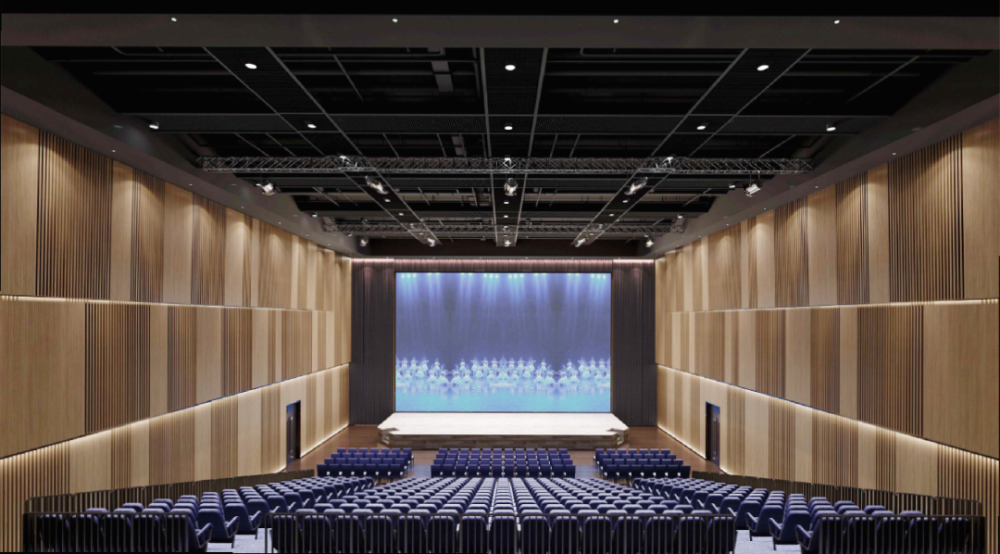 多功能演艺报告厅效果图多功能演艺报告厅是文化馆重要的小型排演