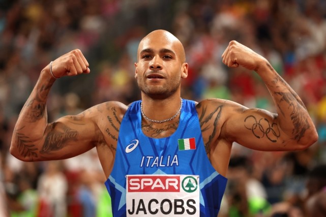 欧洲田径锦标赛雅各布斯9秒95平赛会纪录首夺欧洲冠军