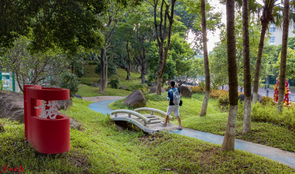 家门口的口袋公园金峰园口袋公园寓教于乐弘扬诚信