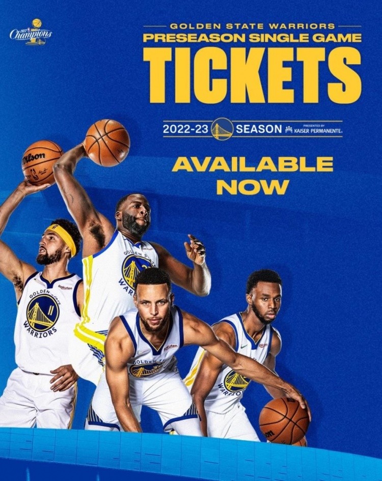 首先勇士是发布了新赛季的海报,一共四个人登上了核心版面,水花兄弟