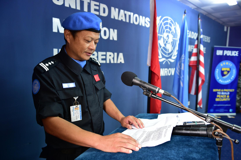 东帝汶,苏丹,利比里亚,这三个艰苦又危险的地方都留下了武汉警察陈厚