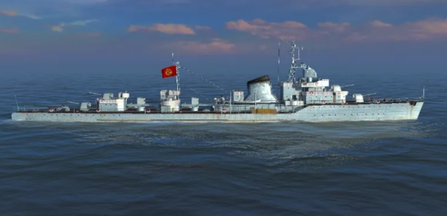 1959年4月,104"太原"舰和其他3艘6607型驱逐舰组成"四大金刚",以海上