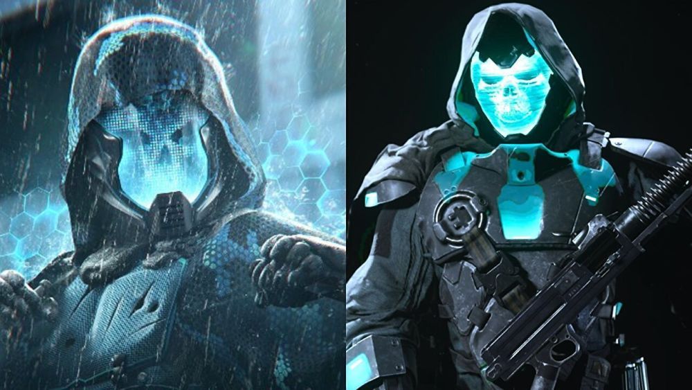 先锋》和《战区》中也出现了一款名为doomsayer的外观非常相似的皮肤