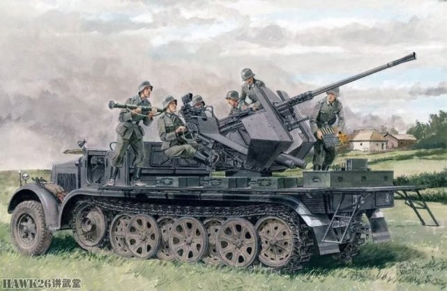 图说二战德军装备的主流高射炮编织密集火网领先世界各国军队