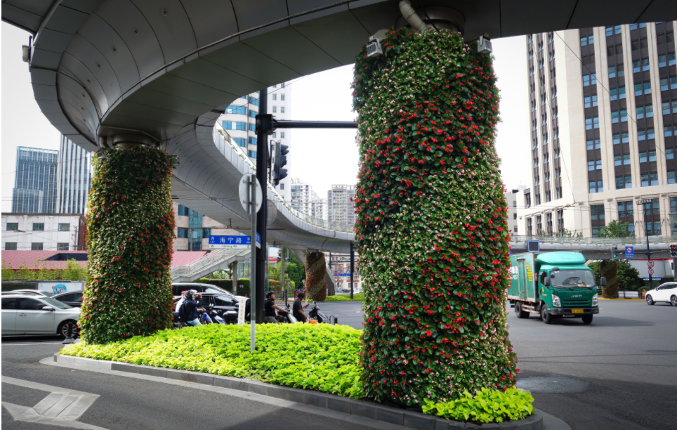 这些马路上的立体绿化你发现了吗?_腾讯新闻