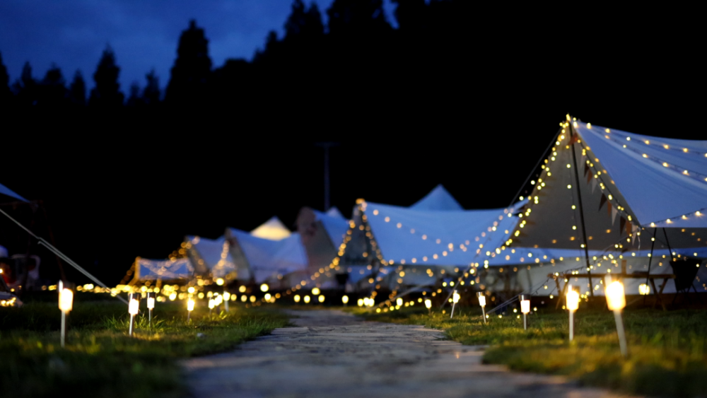 一起出发吧所有凉都人来这个藏在森林里的露营基地夜晚卧看满天繁星