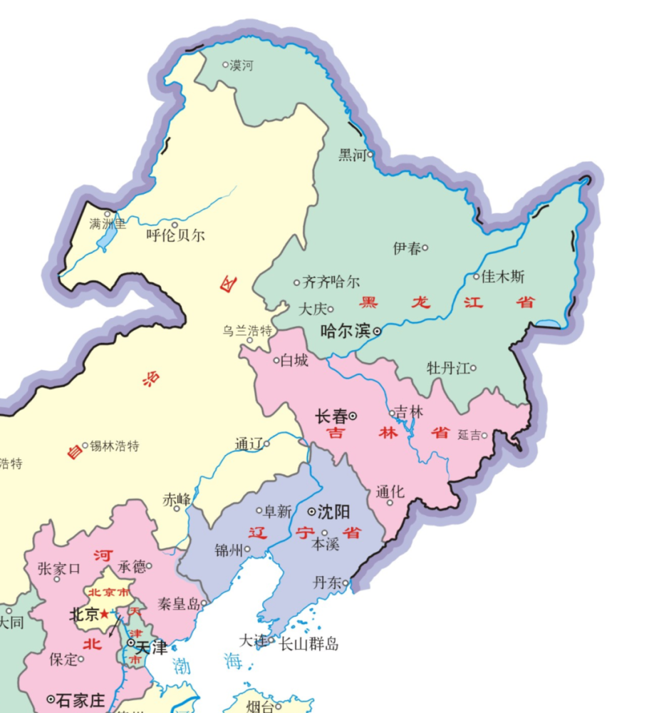 东三省地图2022图片