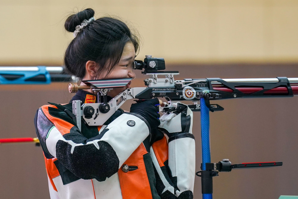 (体育)射击——世锦赛选拔赛:女子10米气步枪赛况