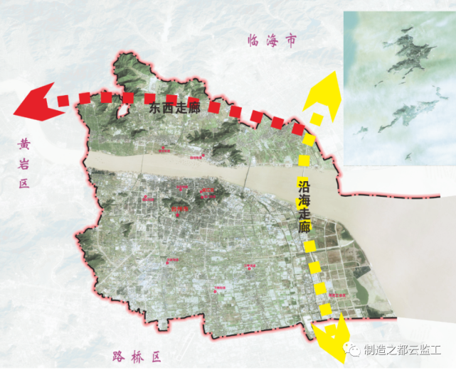 321省道和323省道等交通干线构成,为区域级综合运输通道,是台州与金丽