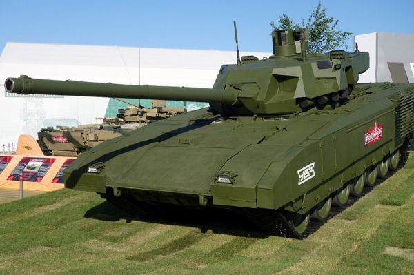 俄媒：火力堪比自行火炮？俄军T-14坦克可换装152毫米主炮快让我吃一下你的小扇贝视频