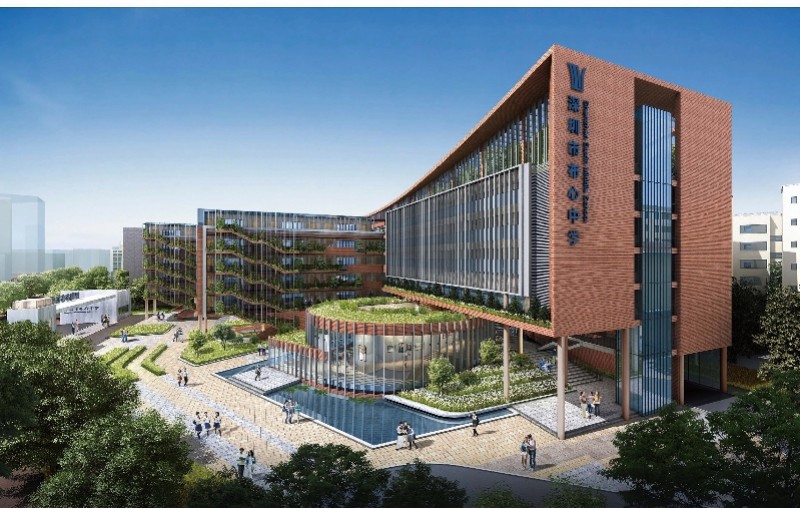 一所现代化智慧校园深圳市布心中学一期工程交付使用