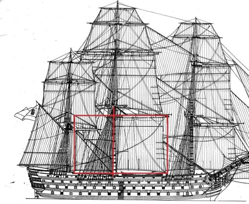 宪法号风帆战舰结构图图片