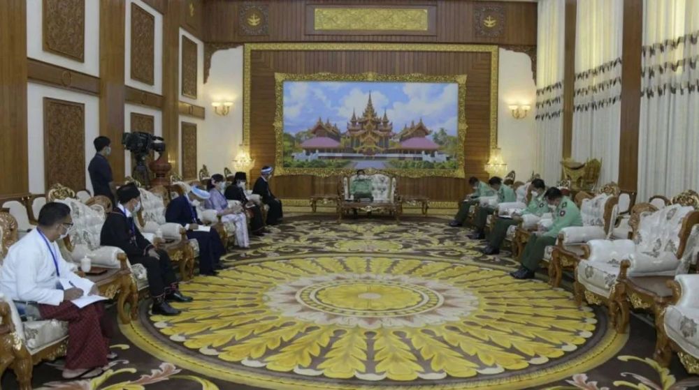 缅甸第二轮和谈正式开始！国管委主席敏昂莱会见武装代表