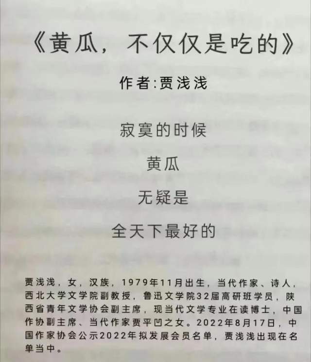 (2)黄瓜,不仅仅是吃的(一)雪天那么,网络流传盛广的"浅浅诗体"到底有