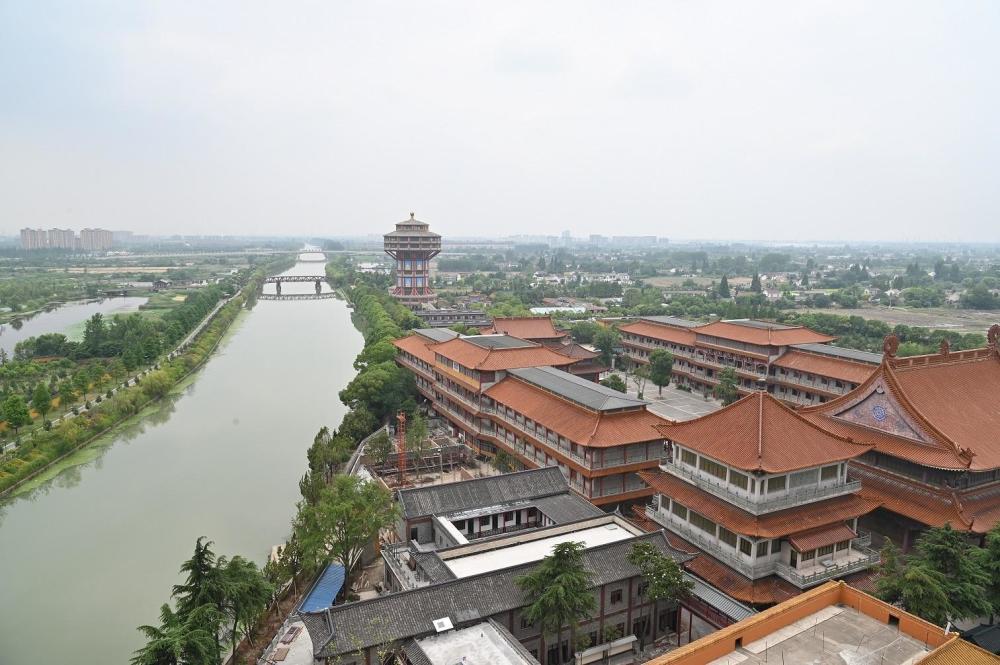 揽星月点渔火运河波如镜扬州高旻寺晚钟悠悠