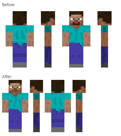 13年后,《我的世界》主角史蒂夫再一次长出了胡子_腾讯新闻