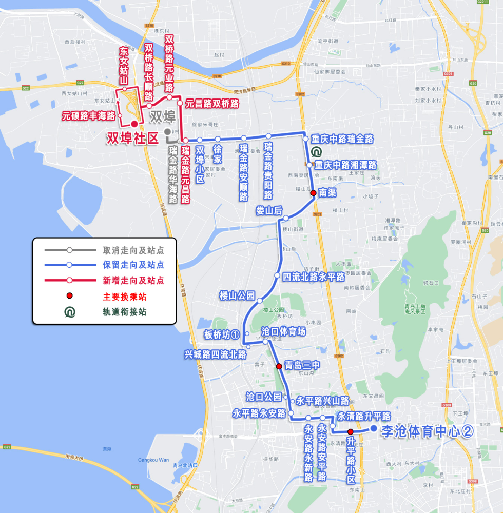 青岛368公交车线路图图片