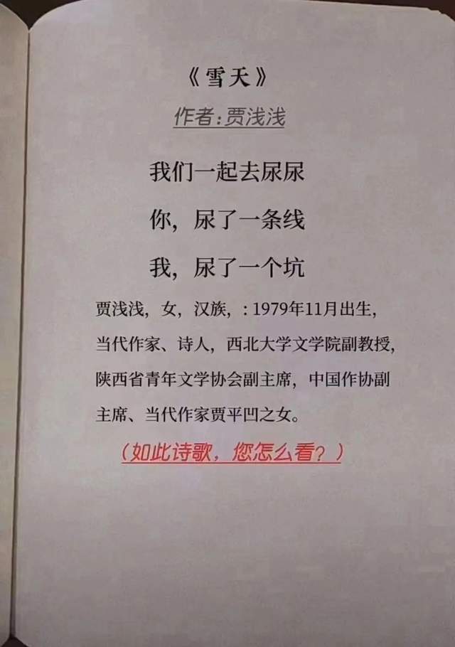 但是你非要把屎尿屁入诗,实在令人作呕.