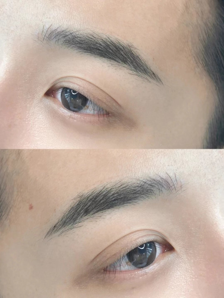 当然,男士也可以纹雾眉,如果你的毛发量不是很足,有一点留白的位置,就